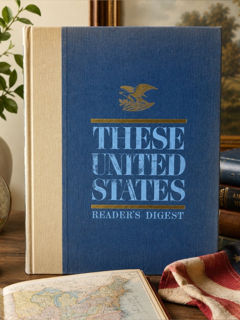 Vintage Reader’s Digest These United States Hardcover Americana History Atlas
